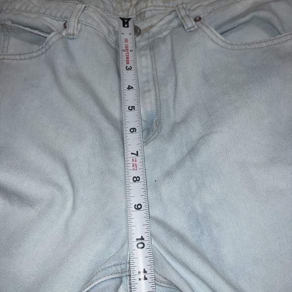 Cooper flash highrise skate wide leg ombre jeans sz 8 Fast Shipping - Picture 7 of 9